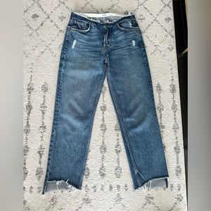 GRLFRND cropped denim - super unique cut - Size 26